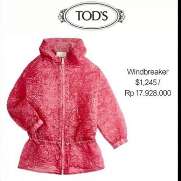 Tod’s Pink Windbreaker Size 40 - Picture 2 of 6
